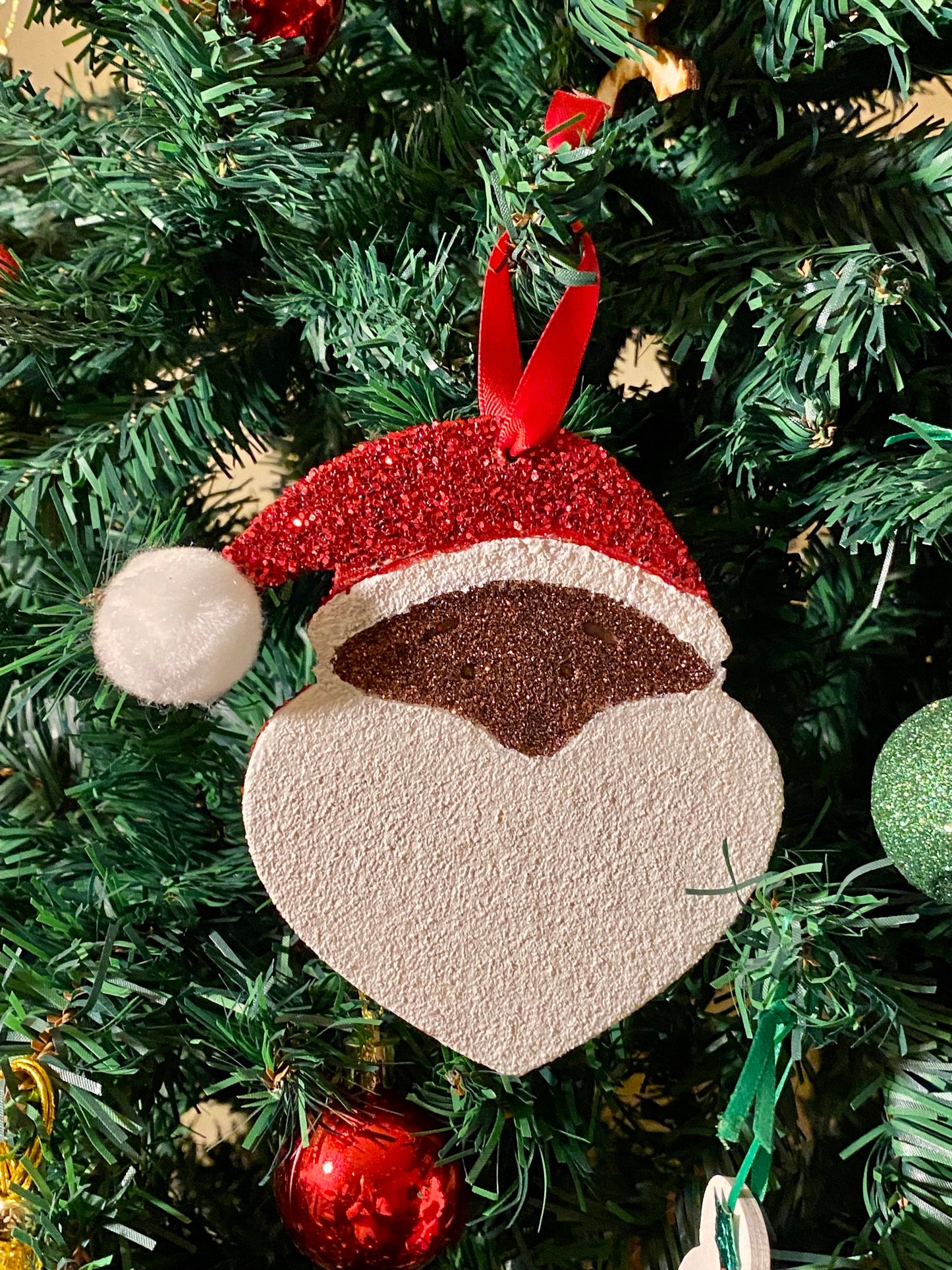 Glittered Santa