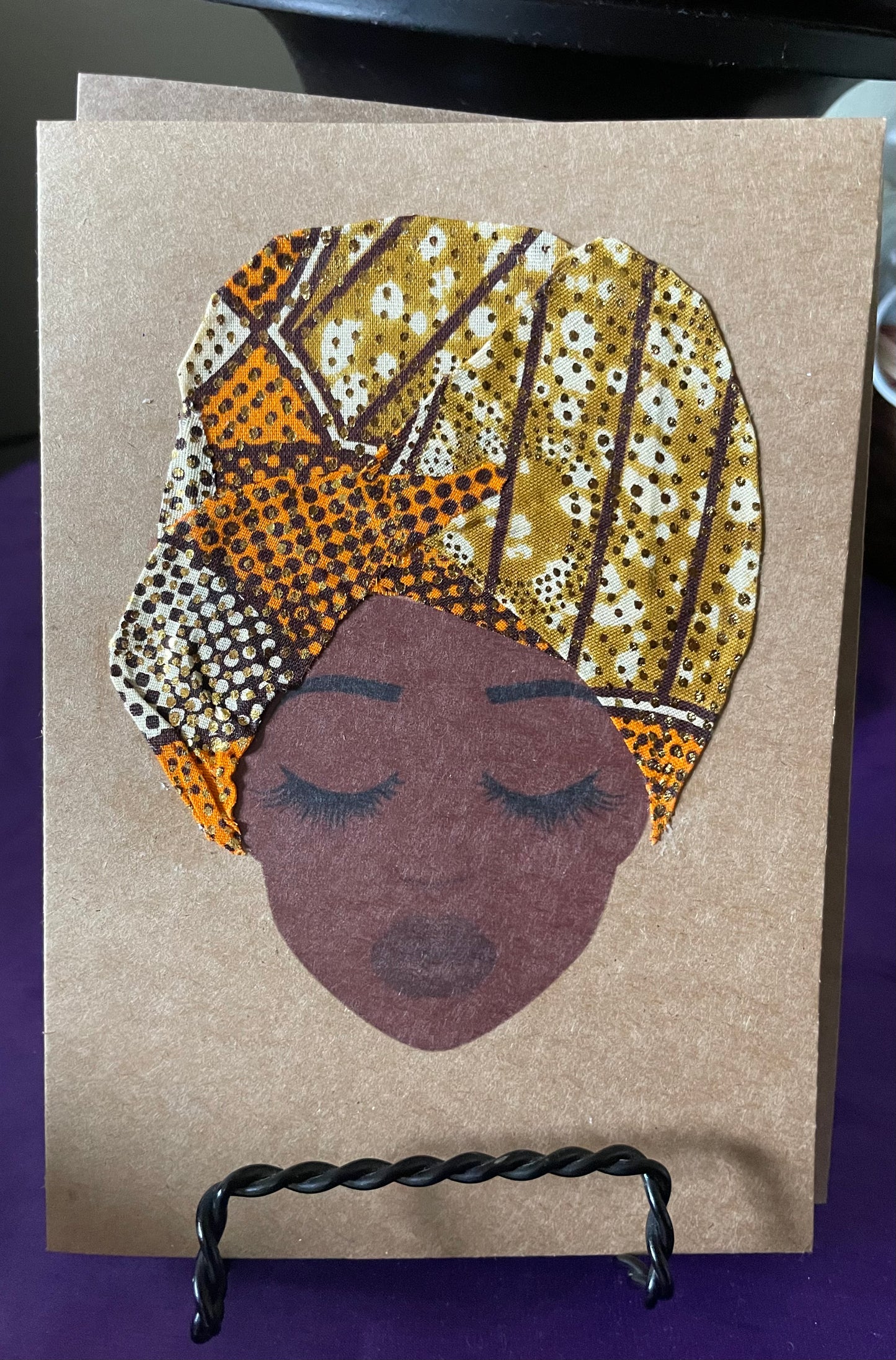 Headwrap Woman Card