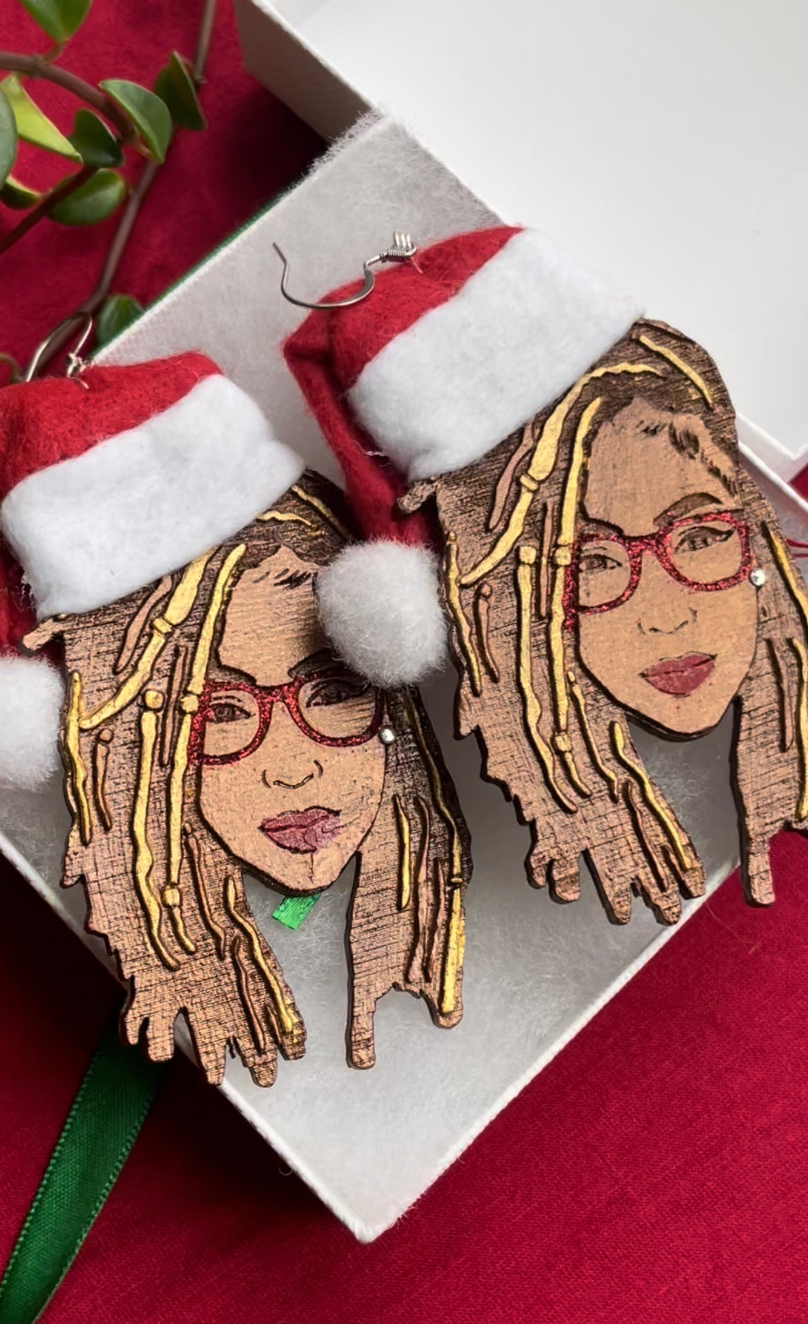 LOC’s of Joy Christmas Earrings